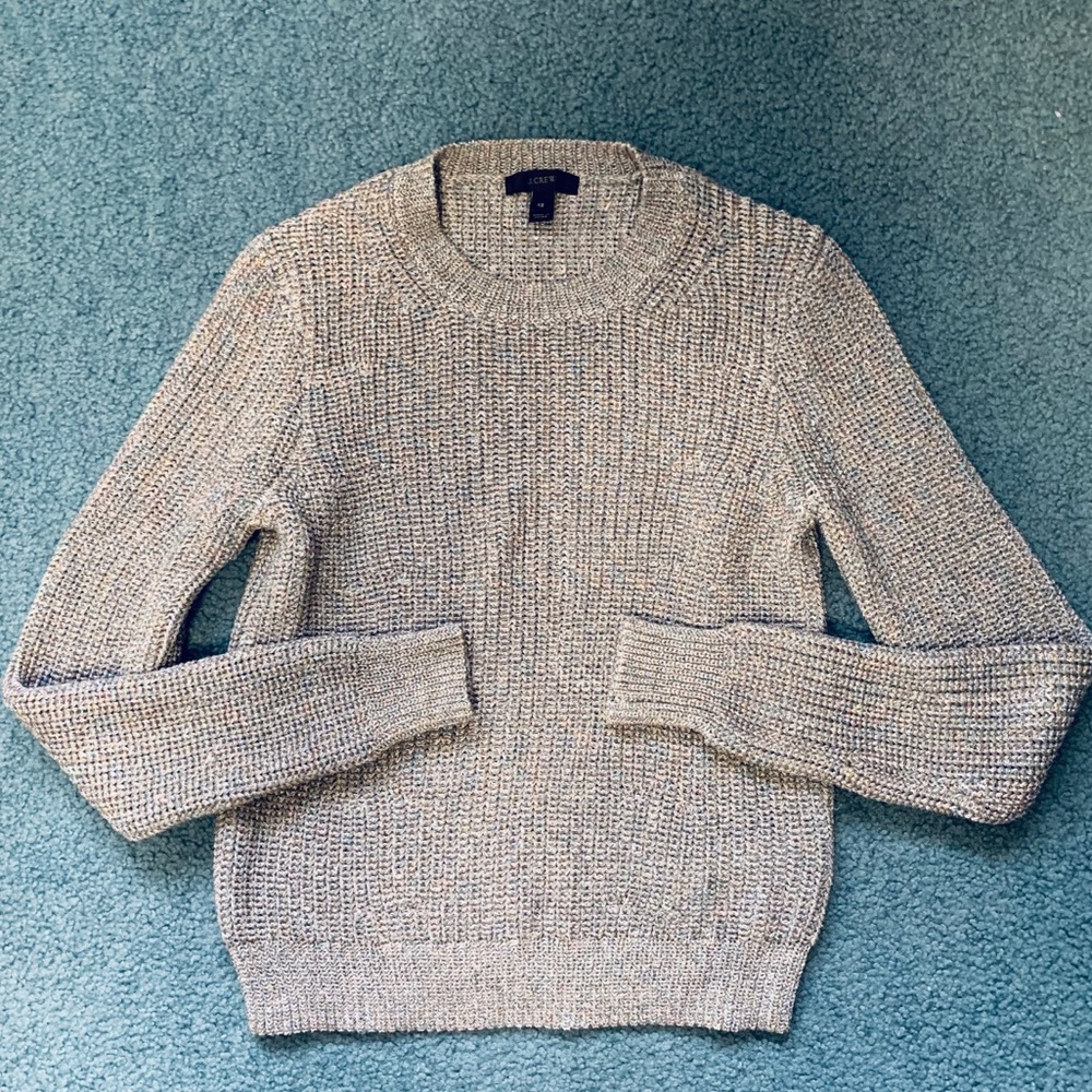 J.Crew • metallic sweater